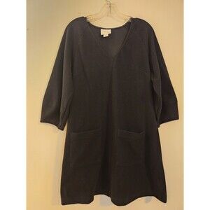 Anthropologie Maeve Size Small Black Balloon Sleeve Pockets Polka Dot Trim Dress